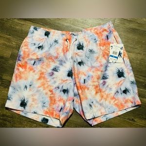 NWT SURF & SWIM CO. TIE DYE TRUNKS - Mens XL